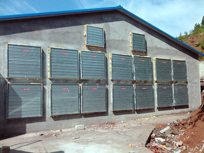 风机湿帘安装现场