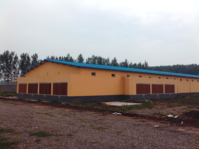 风机湿帘安装现场